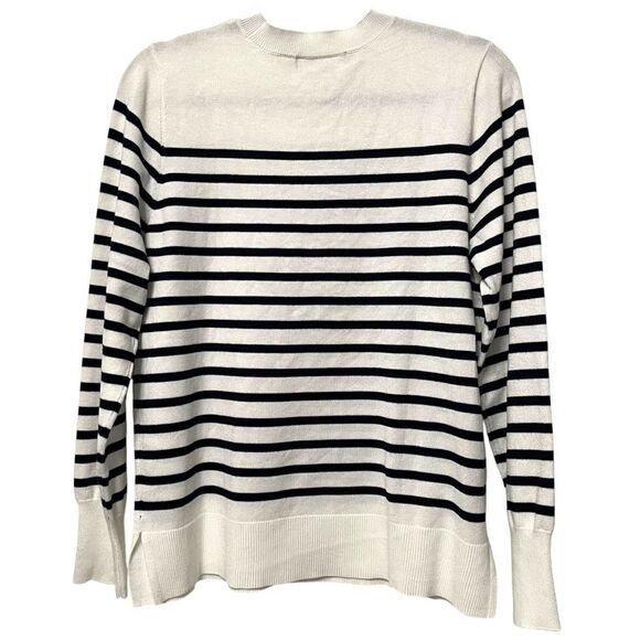 MARLED Nautical Striped Love Knit Sweater L - Picture 5 of 7
